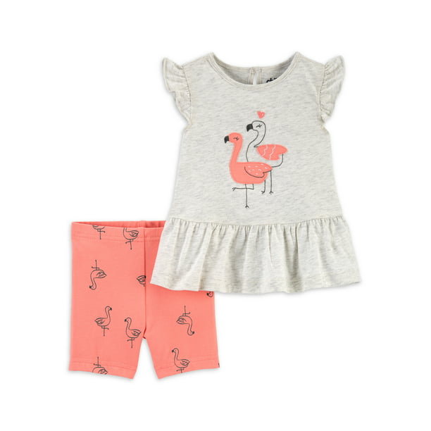 Details about   Carters Child Of Mine Girls 2pc Shorts & Shirt Set Size 24Months NWT 